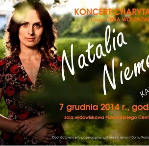 Natalia Niemen zaśpiewa na Gali Wolontariatu